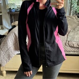 Tek Gear Exercise Gym Black and Pink Jacket